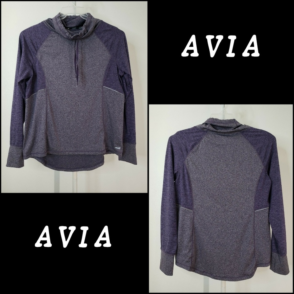 Avia Men Dri Fit Thump Hole Sweater Size XL Purple
